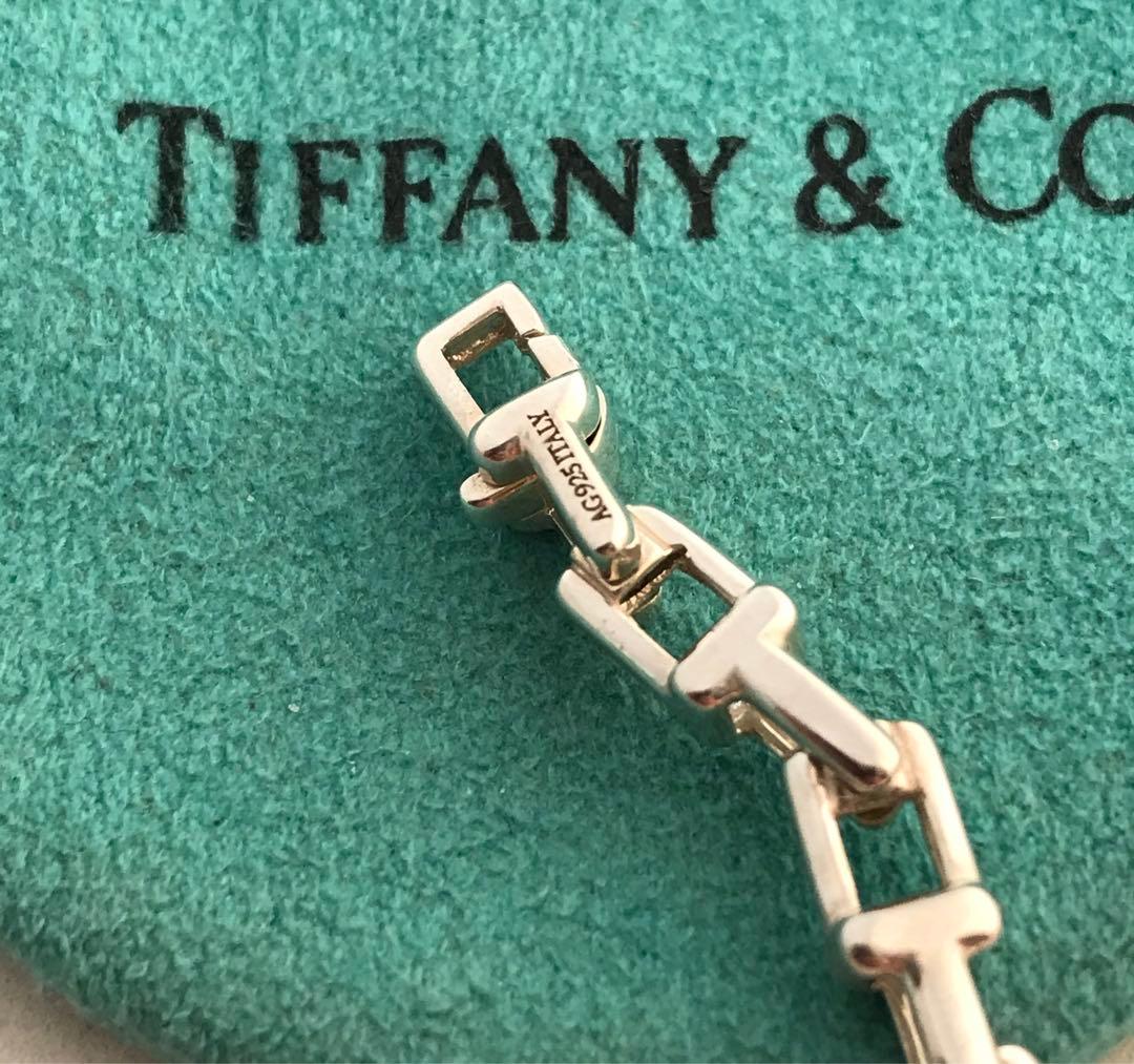 Tiffany Tナローチェーン ブレスレット - メルカリ