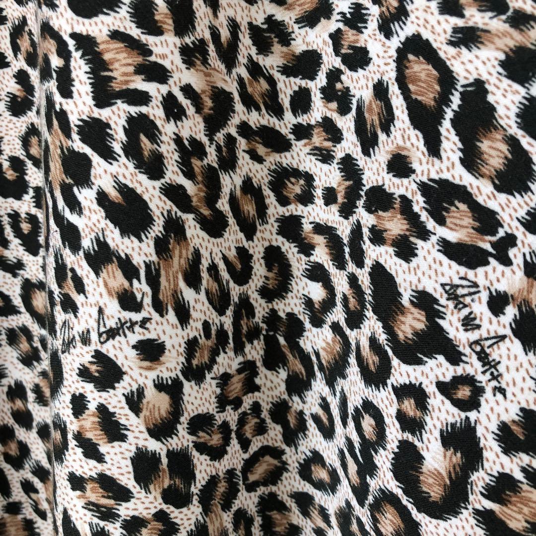 Whim Gazette レオパードバイアスマキシスカート 38 ベージュ