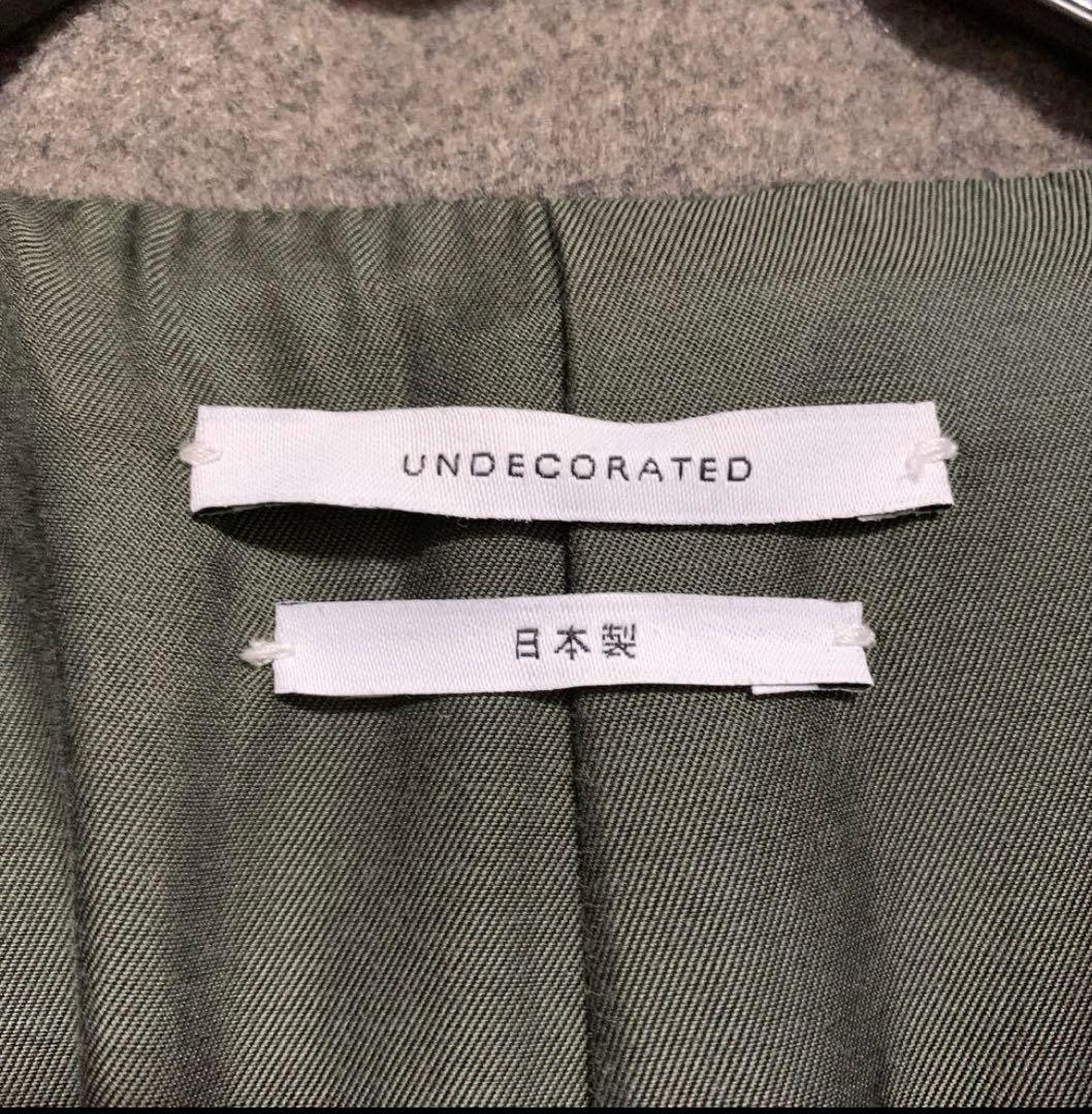 【美品】undecorated メルトンステンカラーコート