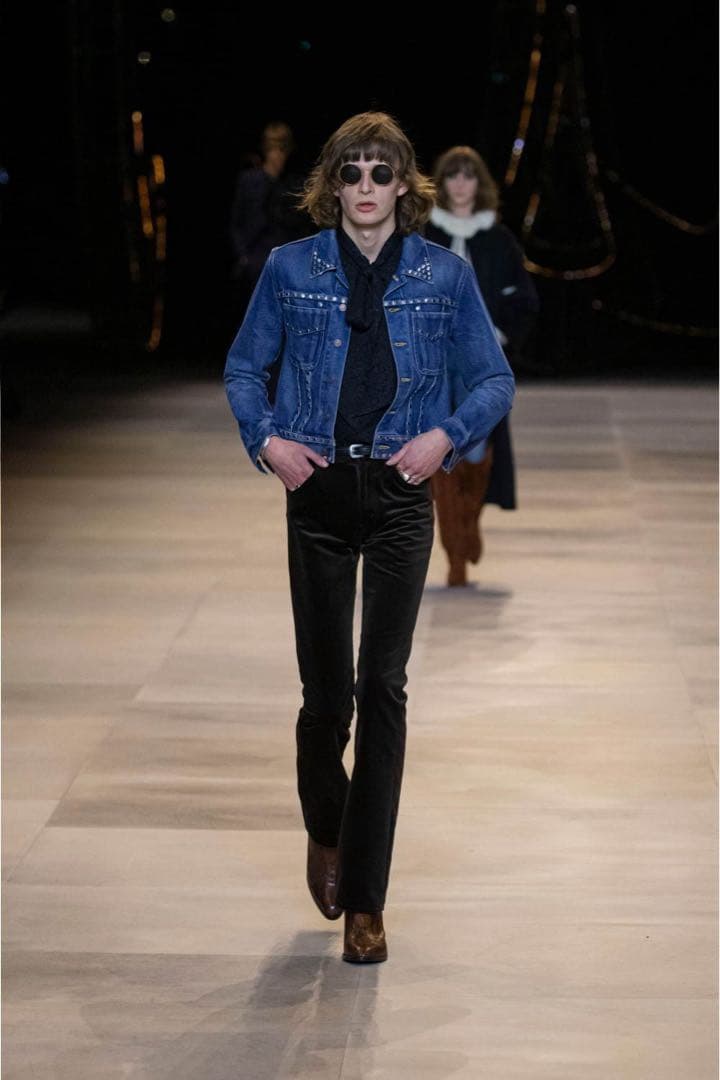 Celine スタッズ付きデニムジャケット