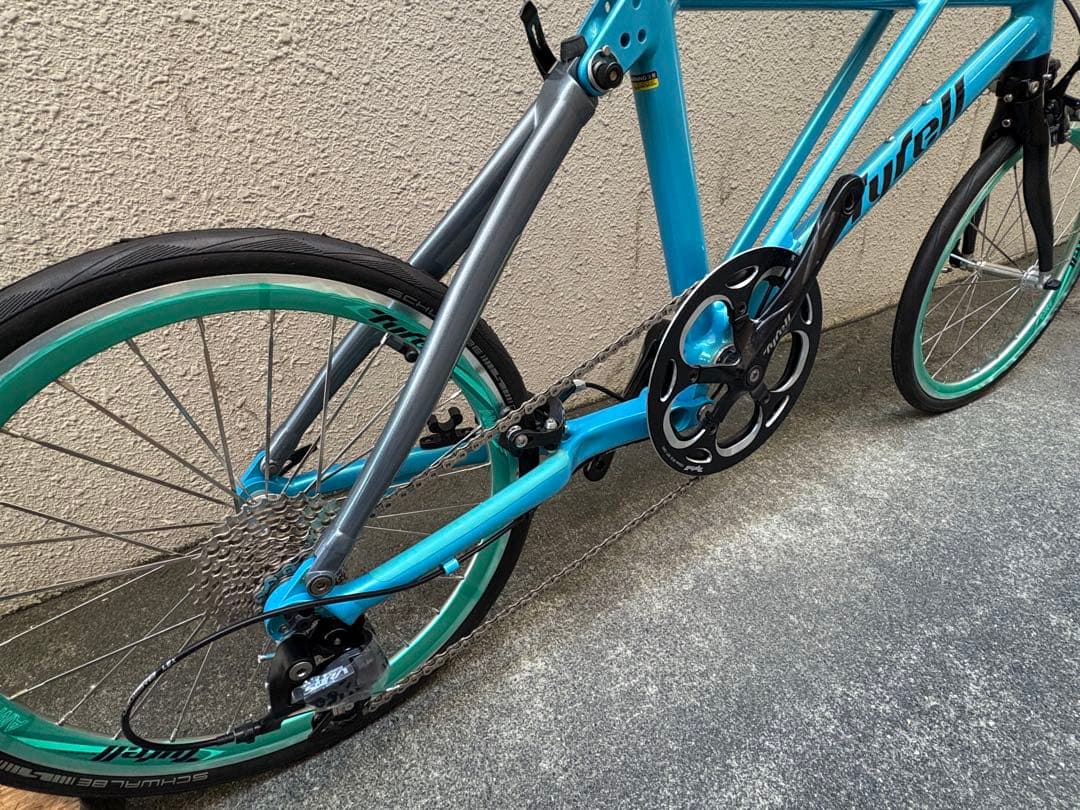 Tyrell FXα 新品未使用　ターコイズブルー　ミニベロ　小径車　タイレル