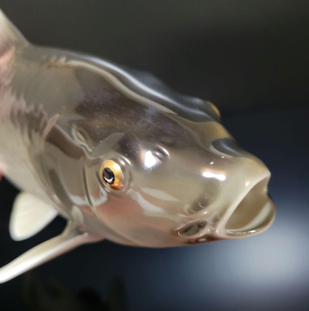 当時物 ノリタケ 鯉 魚 置物 2匹 フィギュリン Noritake