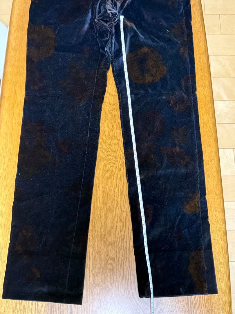 GUCCI フラワープリント ベルベットパンツ サイズ42/11号