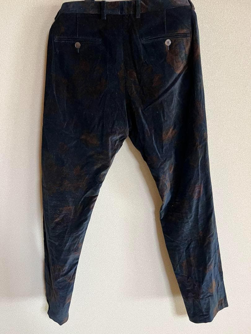 GUCCI フラワープリント ベルベットパンツ サイズ42/11号