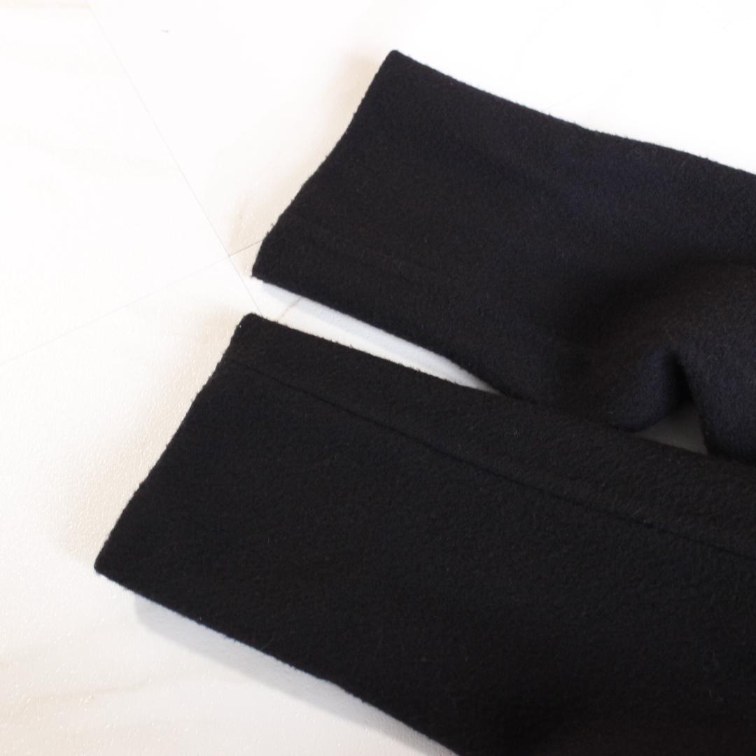 エルマンノシェルビーノ フリンジロングコート LL ブラック