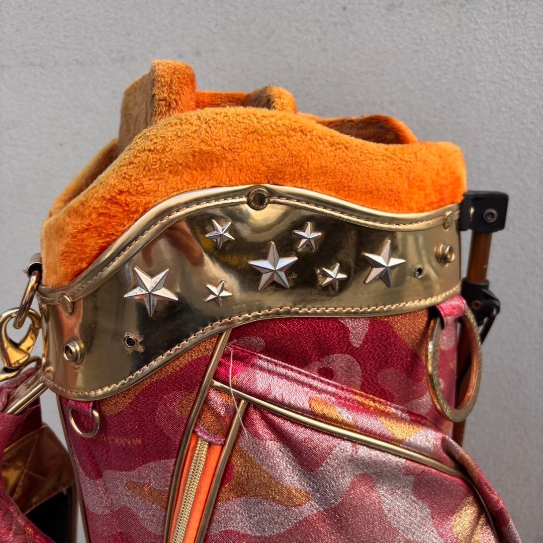 希少MARK&LONA マーク＆ロナ ３点式スタンドスカルカモ キャディバッグ