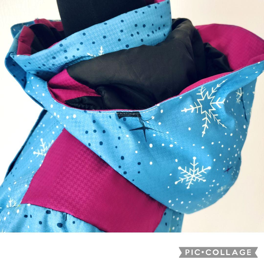 美品 Phenixスキーウェア 女の子 上下 150 140 雪結晶☆水色ピンク