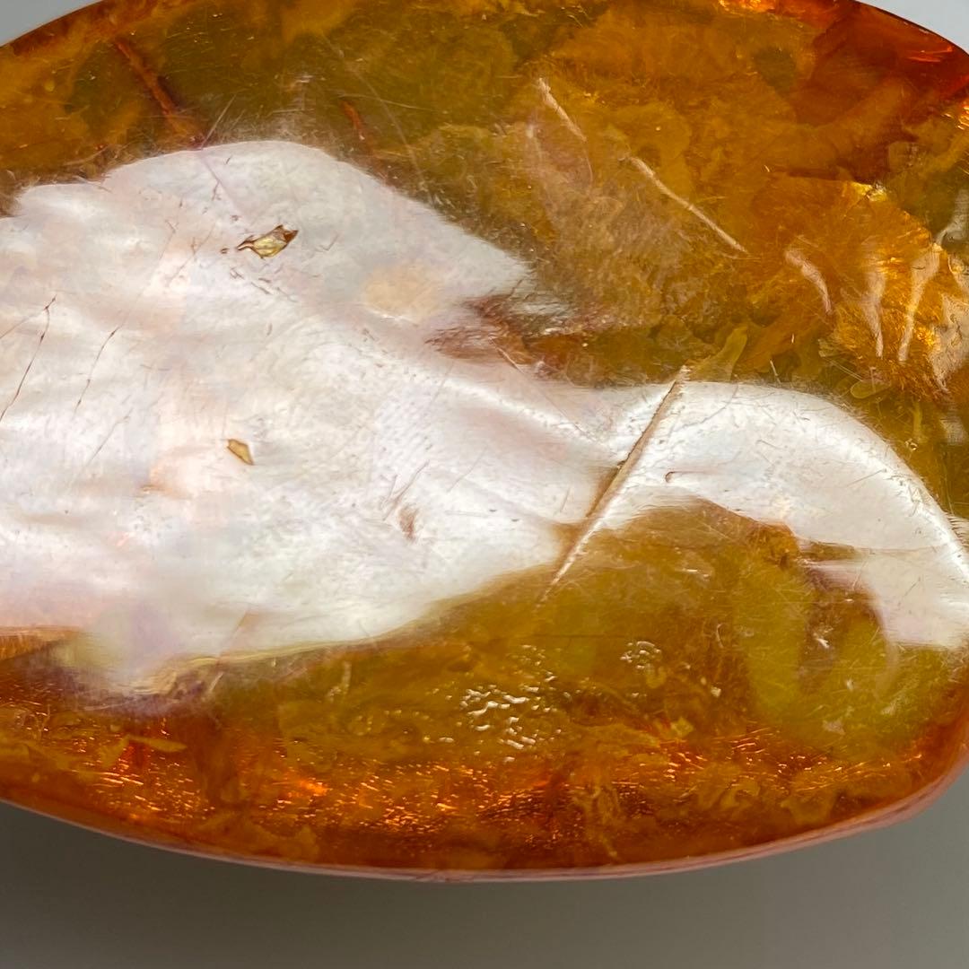 K18刻印 本琥珀 ネックレストップ 19.4g 東キ7-0927☆2Fトコニ