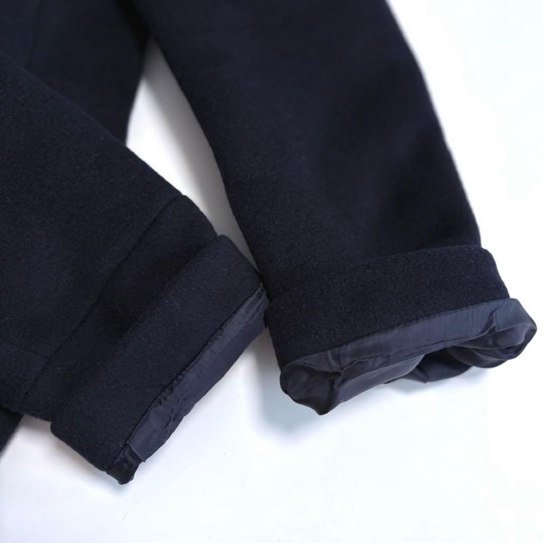 人気☆定価4.7万 IENA二重織りシャルムフードコクーンコート ネイビー 40