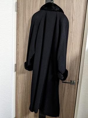 212　ミンク　ピュアカシミヤ　100％　ロングコート　115㎝　毛皮