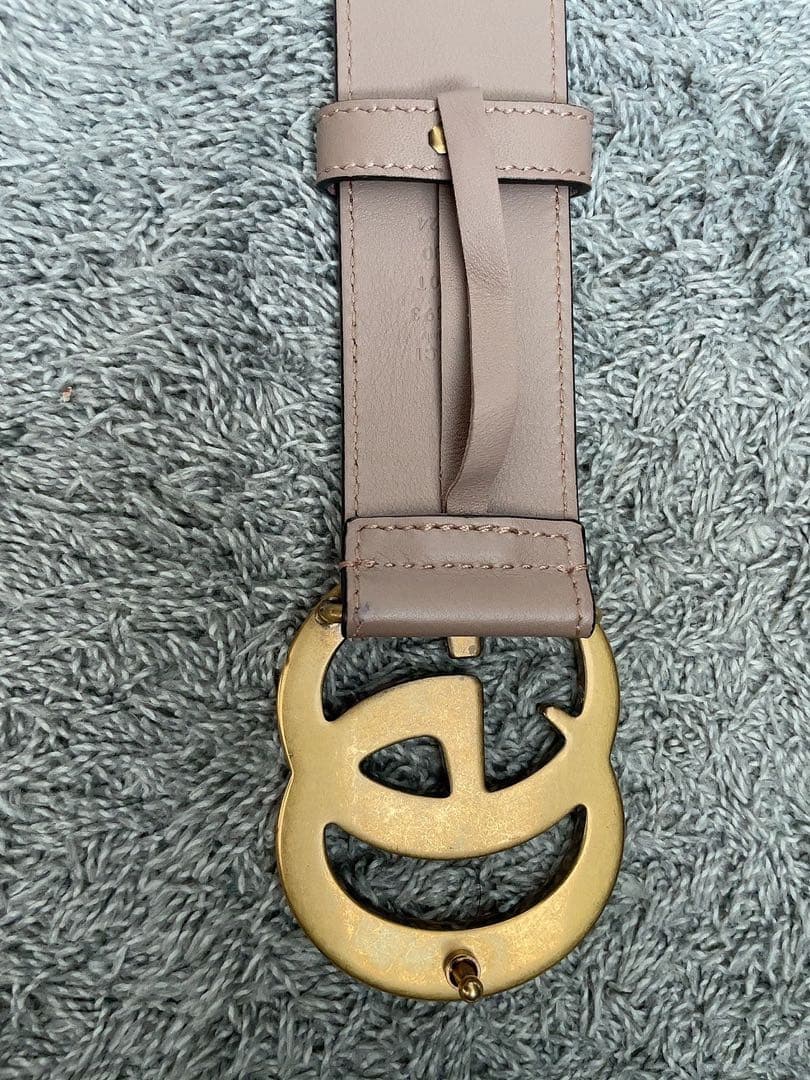 価格ファッション - 美品 GUCCI グッチGGロゴ ワイドベルト ブラウン