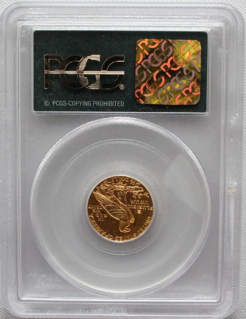 1929年 米国 インディアンヘッド ＄2.5クオーター金貨 PCGS MS62