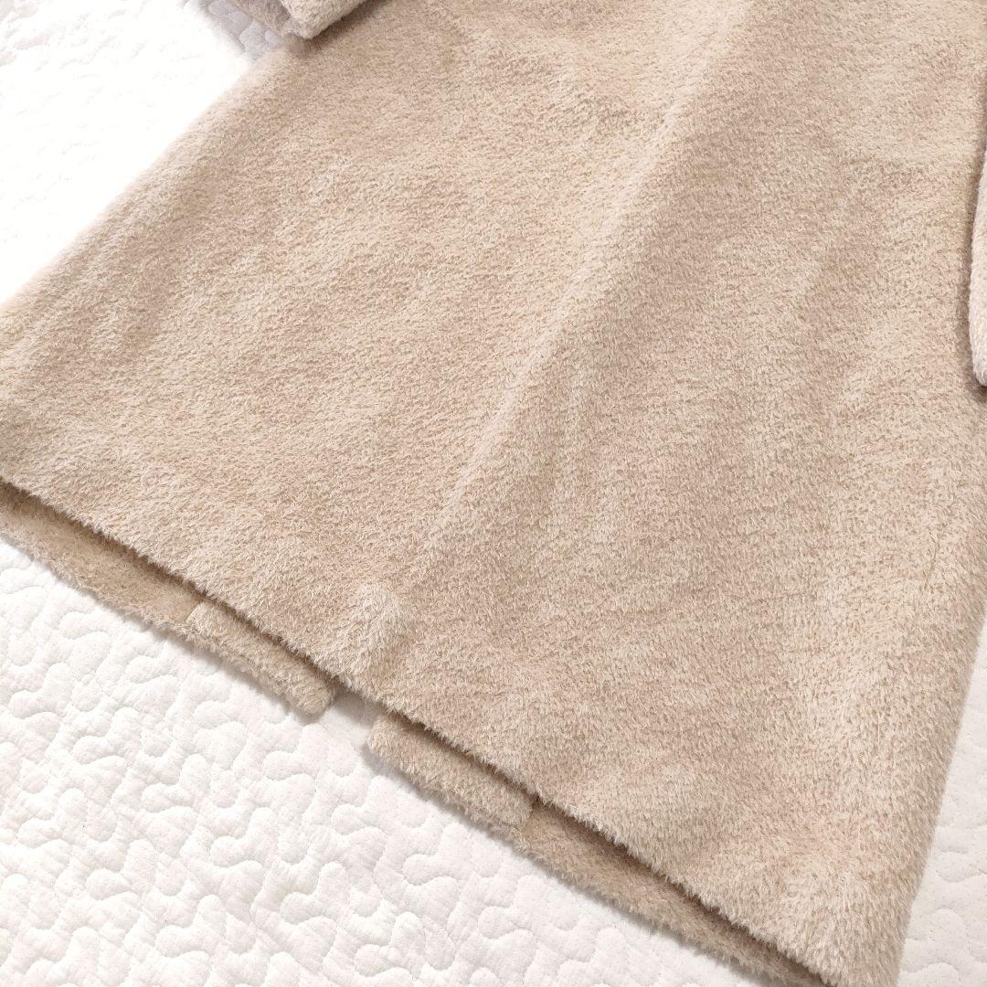 美品✨EPOCA　アルパカ＆ウール　ビッグカラーロングコート　ベージュ　40