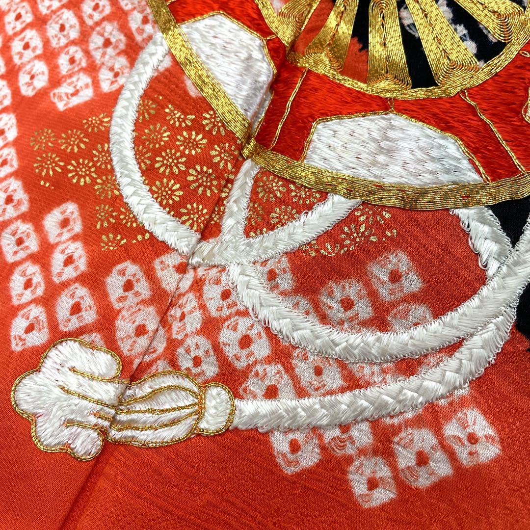 ◎mk-3118　七五三　女の子　着物・帯セット　アンティーク　12-19