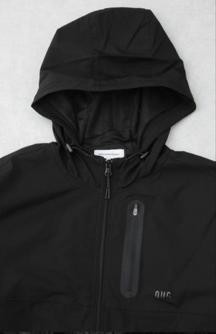 【新品未使用】ナノユニバース ゴルフ 撥水 ナイロンリップ フード ブルゾン L