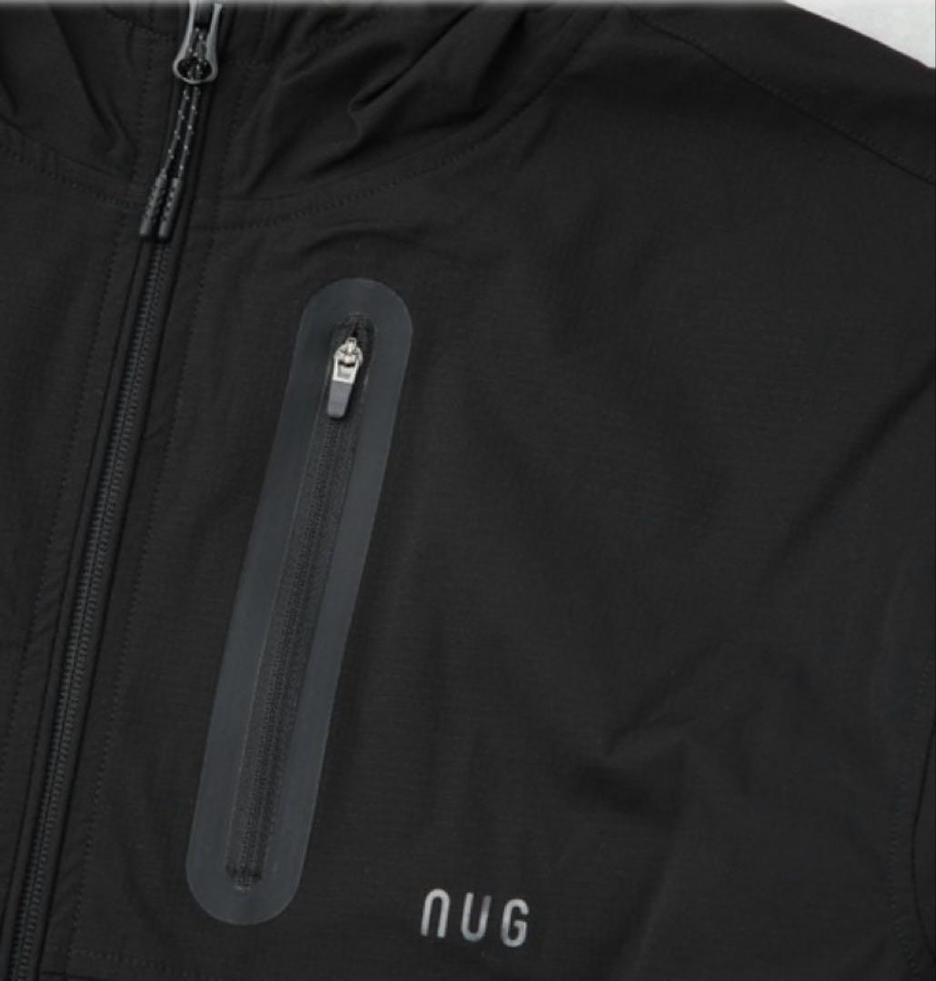 【新品未使用】ナノユニバース ゴルフ 撥水 ナイロンリップ フード ブルゾン L