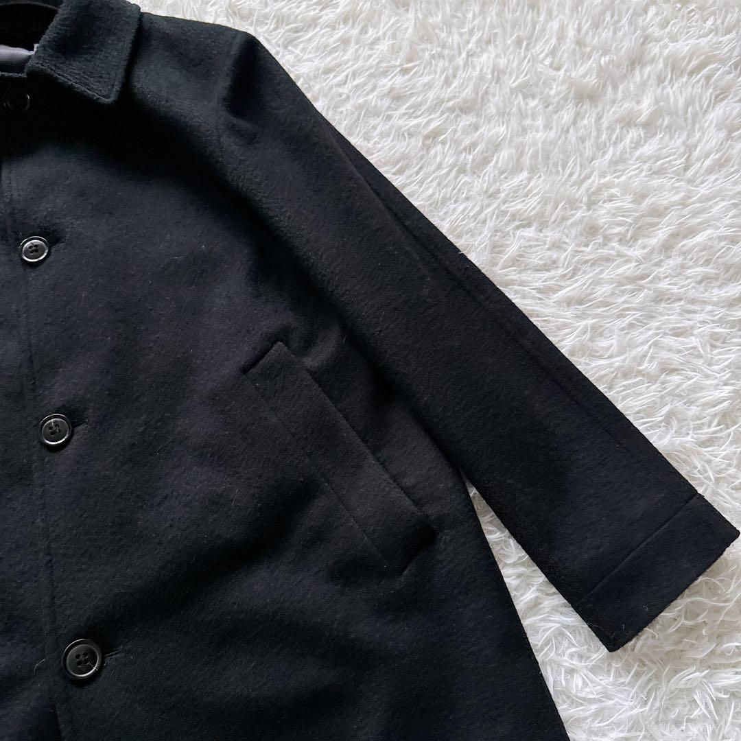 【Paul Smith】カシミヤ100% ステンカラーコート 黒 M 現行タグ