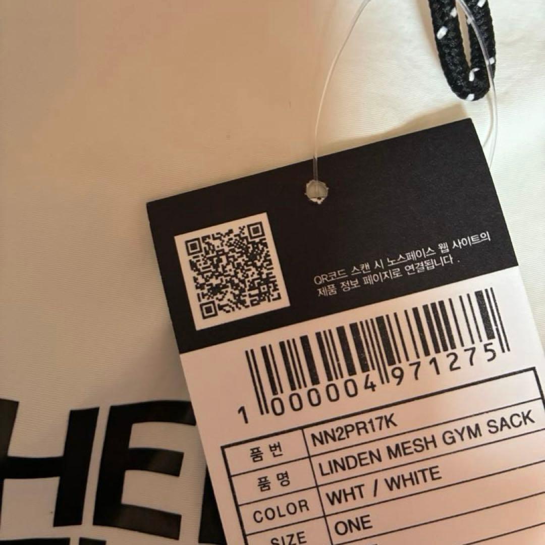 新品未使用　韓国正規品　ノースフェイス　リンデンメッシュ　ジム　サック　男女兼用