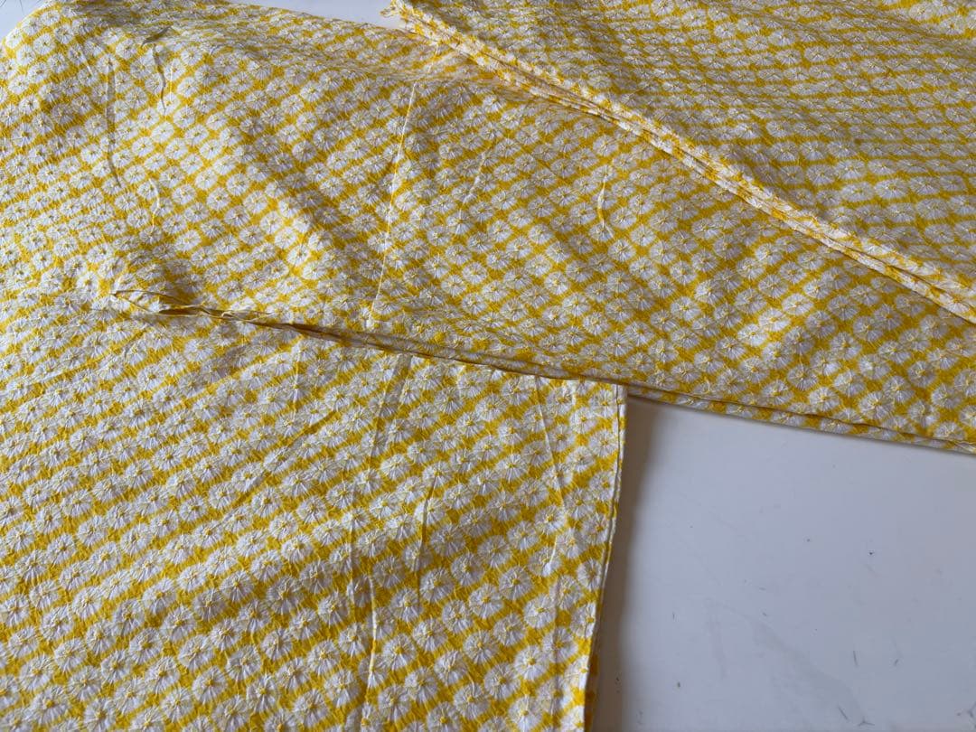 有松絞り　黄色　レア色　身丈153㎝