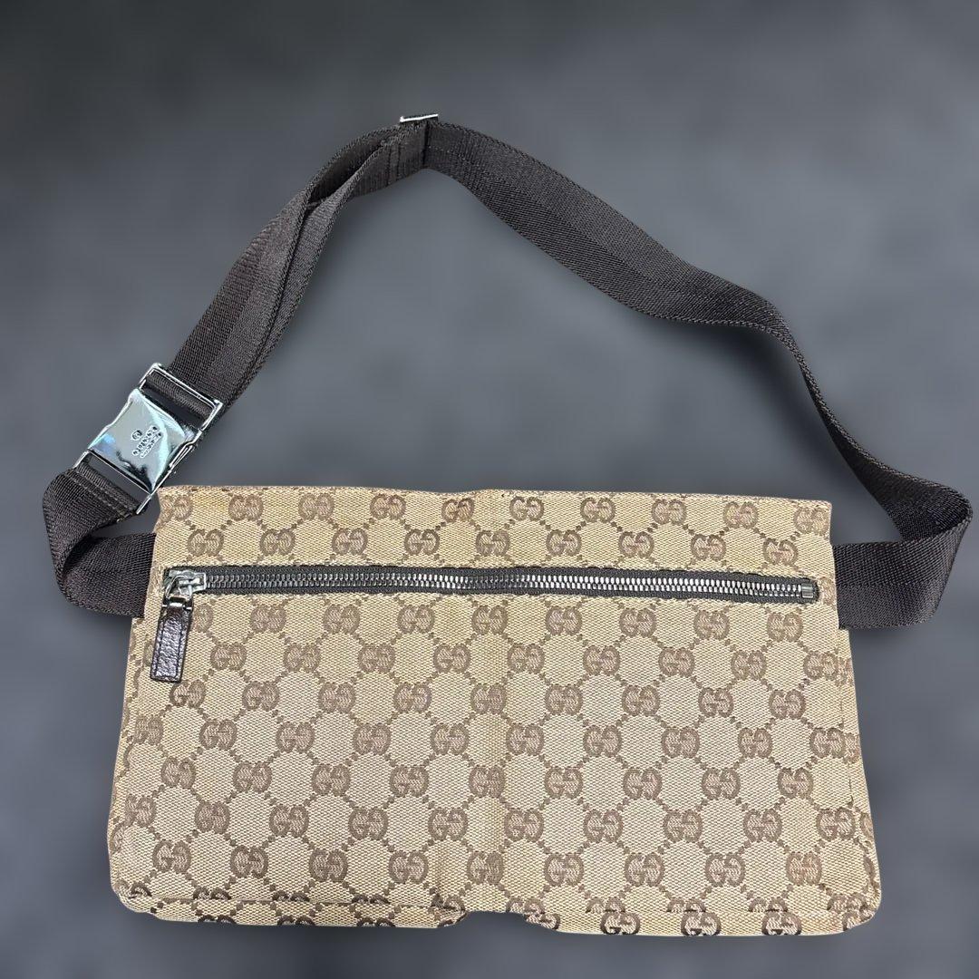 GUCCI グッチ ウエストポーチ ボディバッグ GGキャンバス