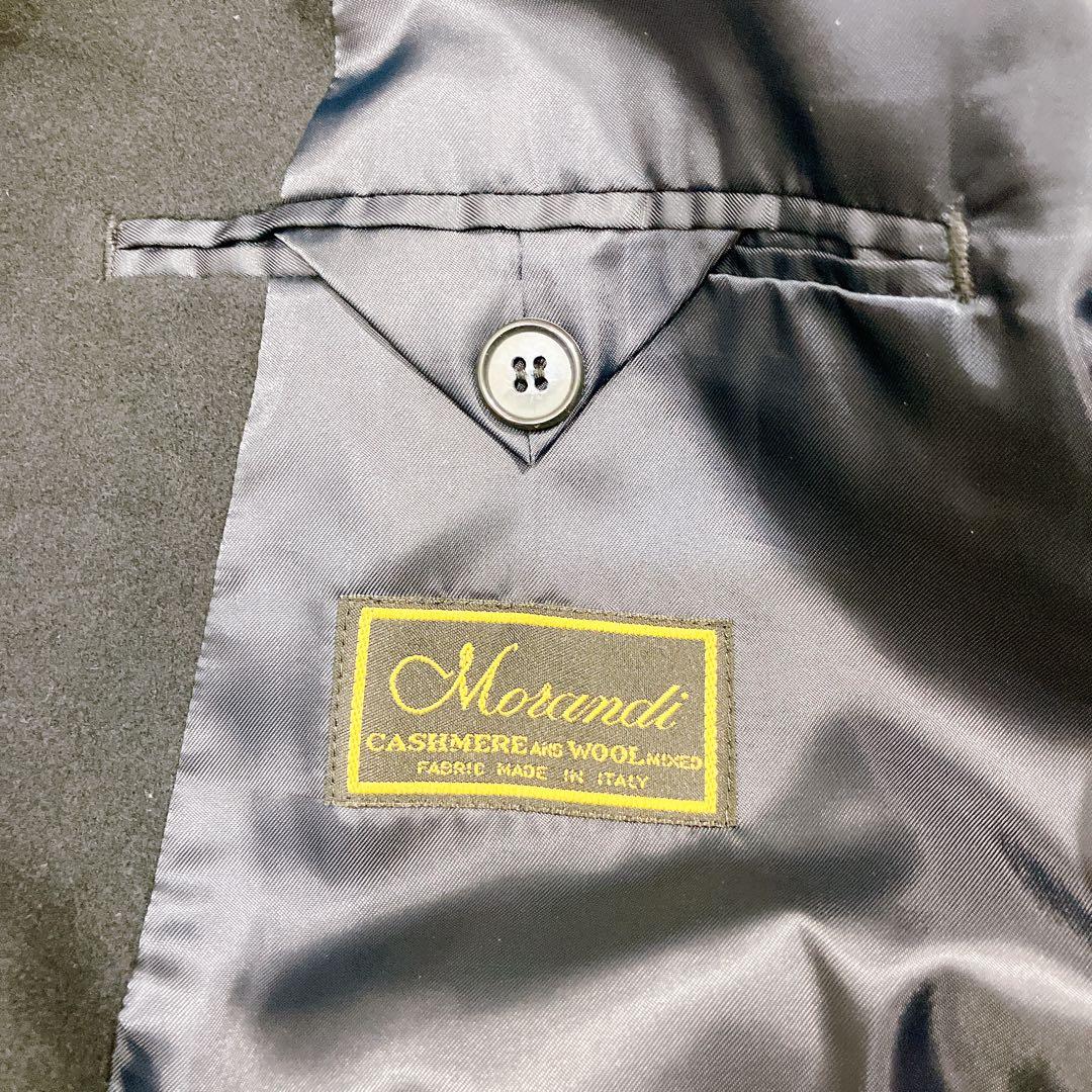 【至高の一品】カシミヤウール　ダブルチェスターロングコート　XL イタリー生地