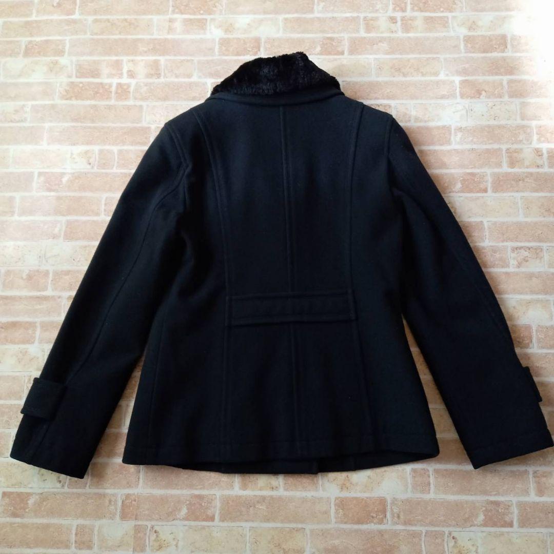 【未使用】バーバリーロンドン　Pコート　アンゴラ混　ノバチェック　160cm