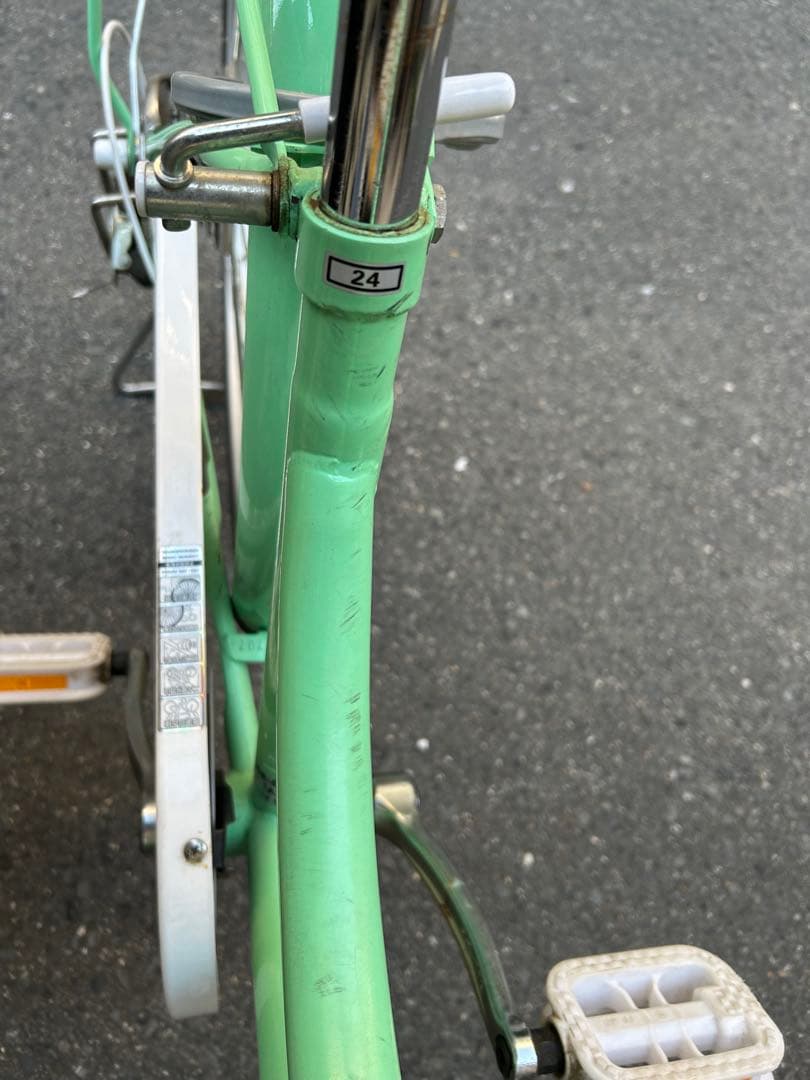 ミントグリーン ジュニアシティサイクル 24インチ - yellows.co.jp 日本