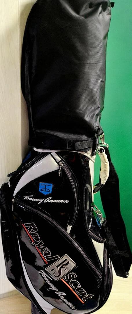 送料無料/美品 Armour　エナメル大型プロスタッフ用キャディバック