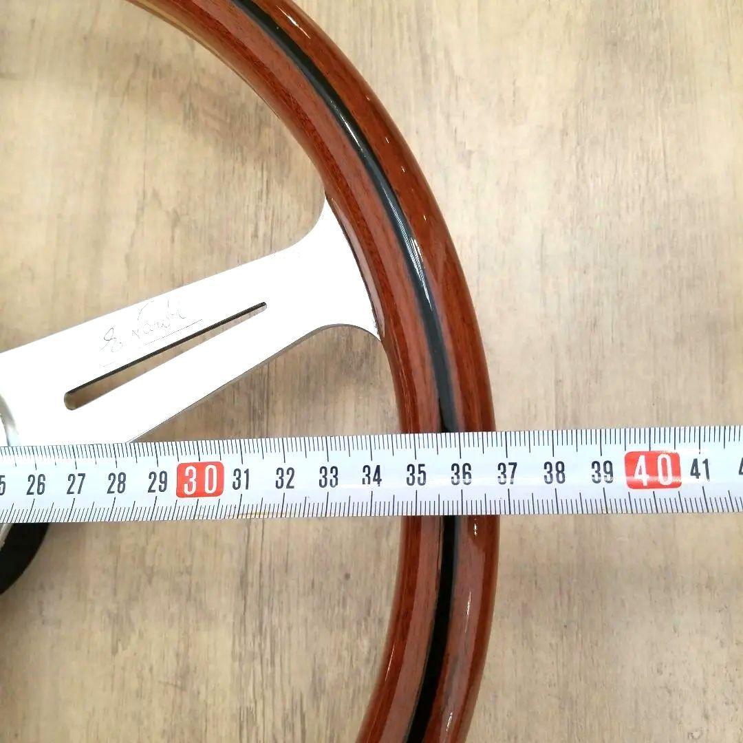 【美品】【NARDI】ナルディウッド&ポリッシュスポーク/【当時物】37Φ