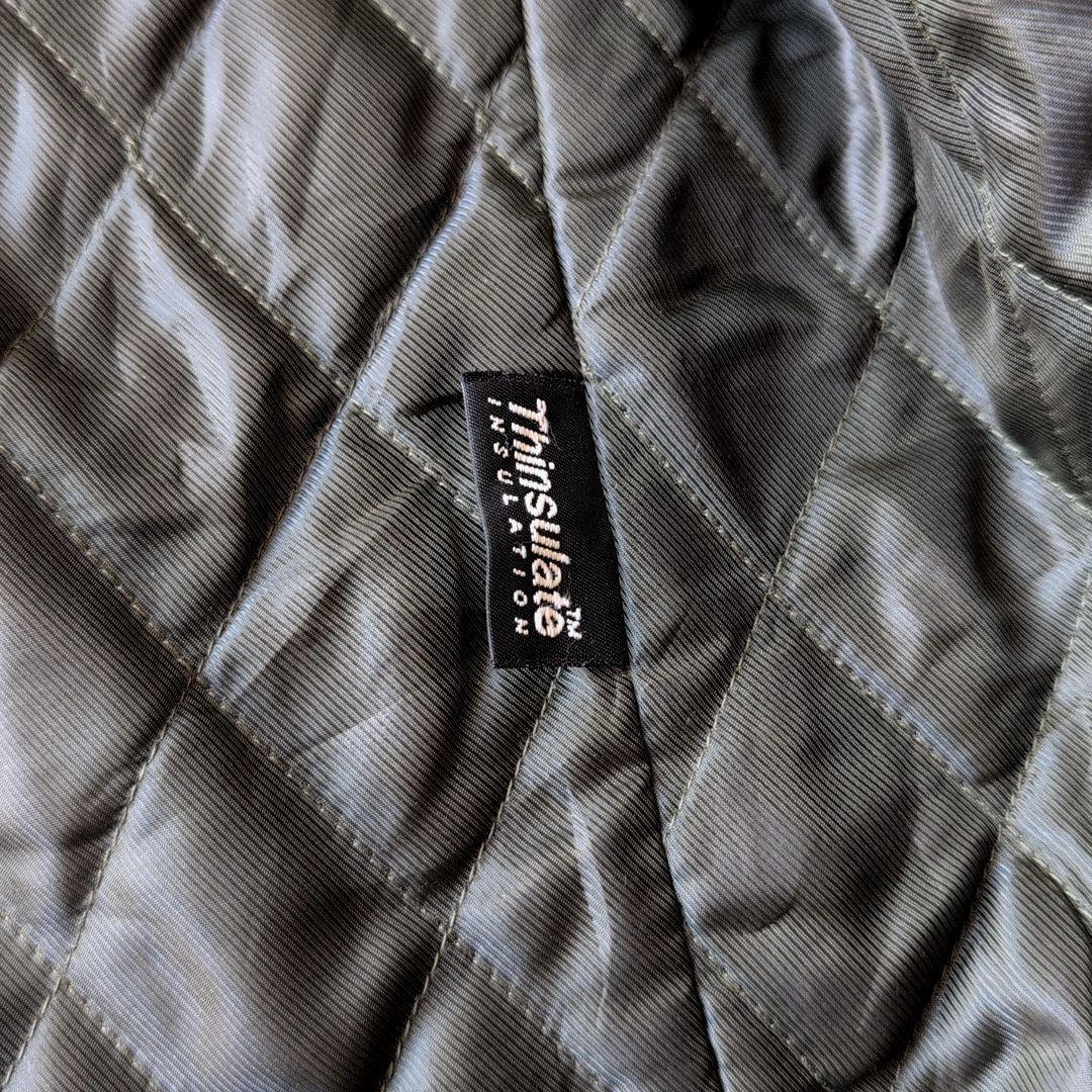 90s L.L.Bean ウール ハーフコート ジャケット オリーブ 古着 XL