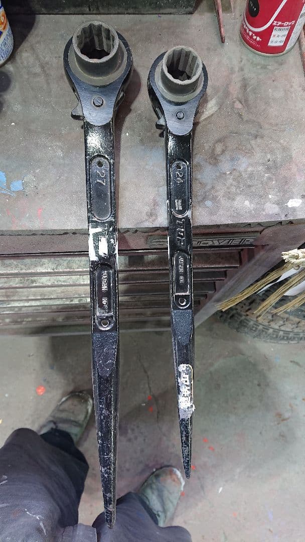 両口ラチェットレンチ