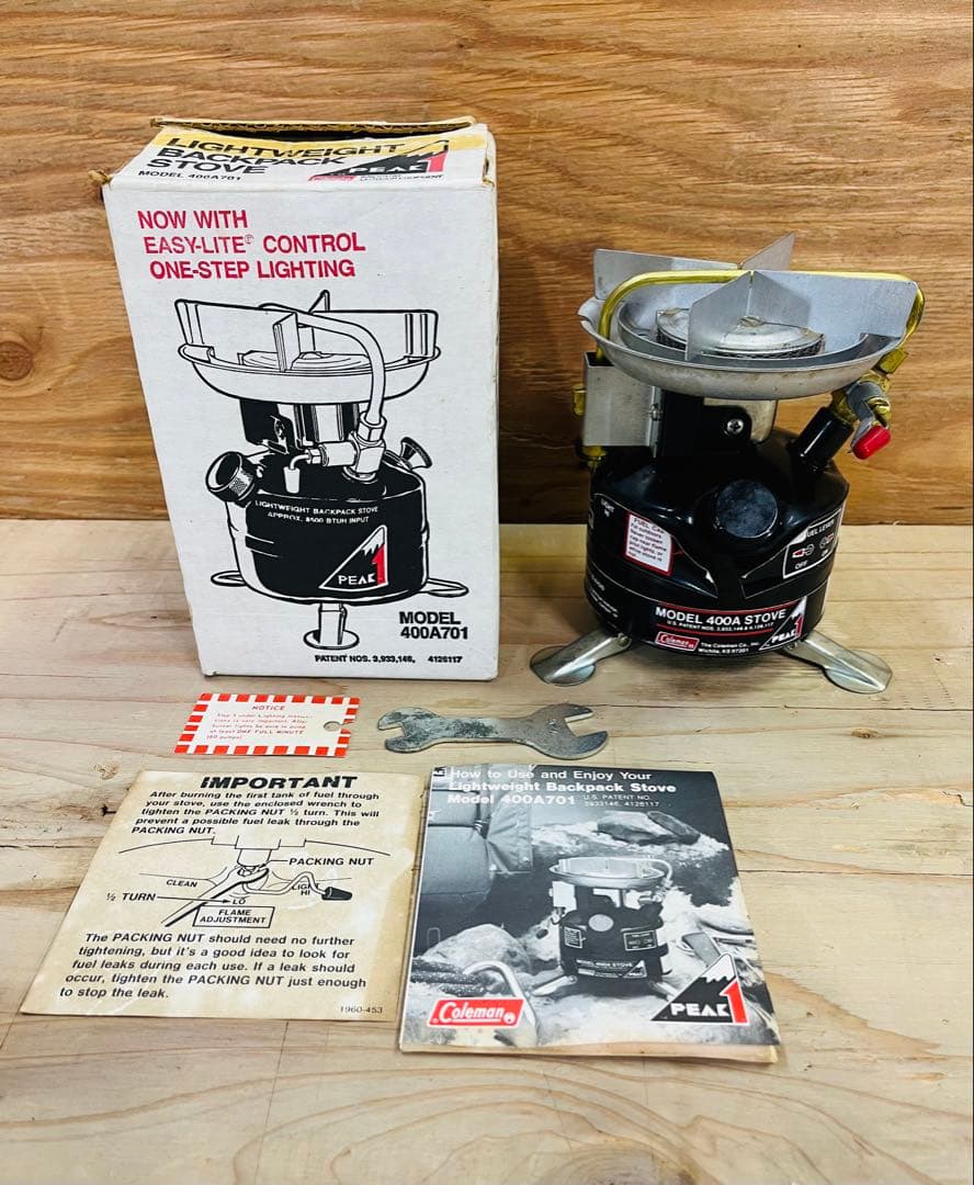 未使用に近い coleman シングルバーナー PEAK1 400A701