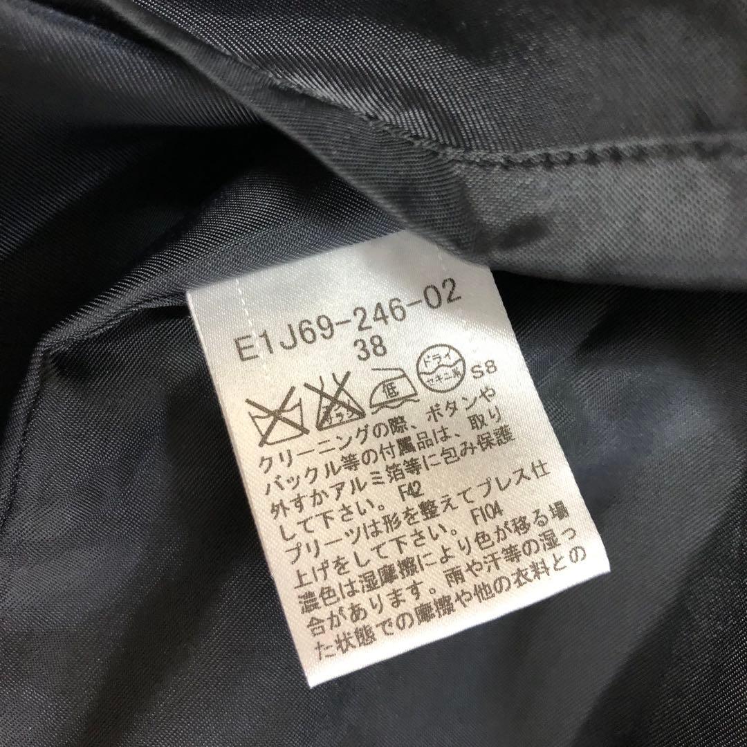 BURBERRY チェック ウール ジャンパースカート 38 ベージュ