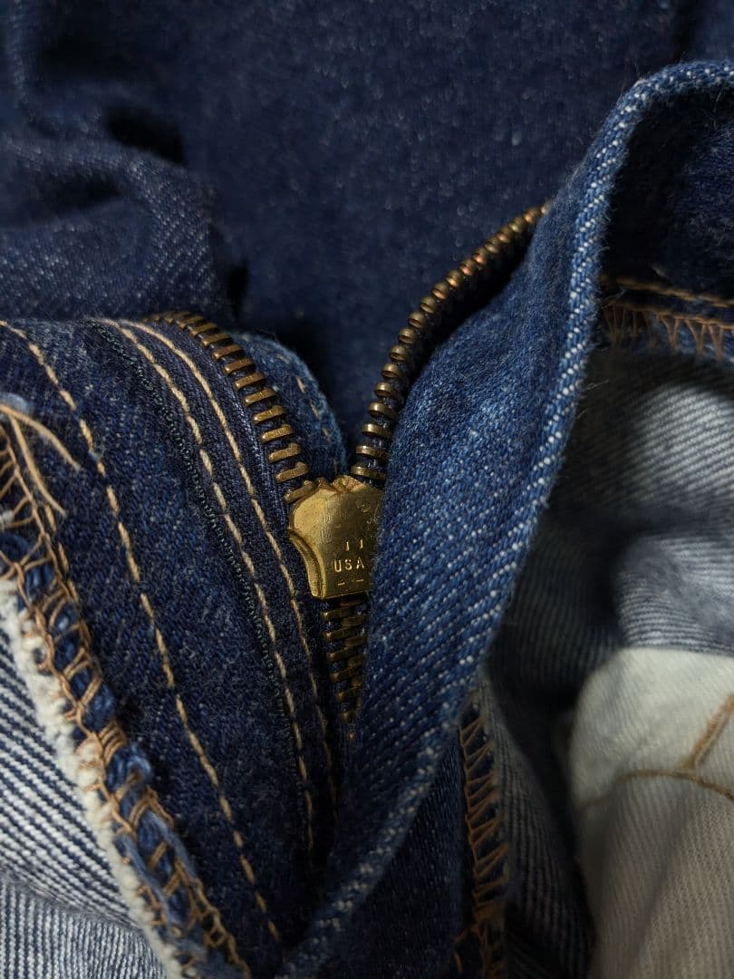 希少 60s ビッグジョン ビンテージ デニム 片耳 リペア無 XX7 USA製