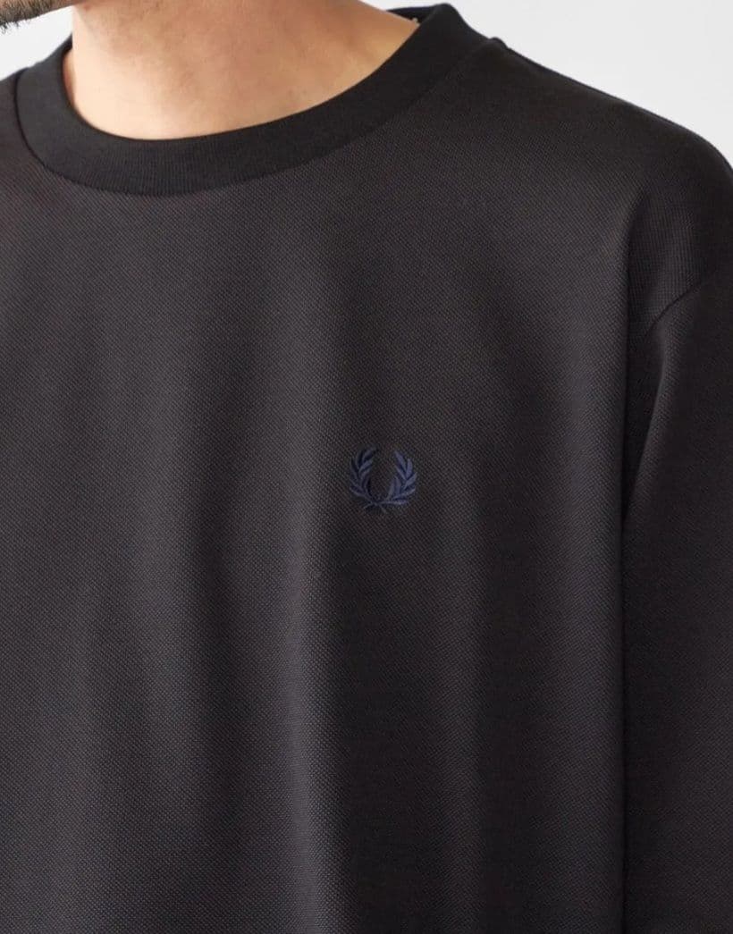 SHIPSフレッドペリー/ピケ素材/長袖Tシャツ