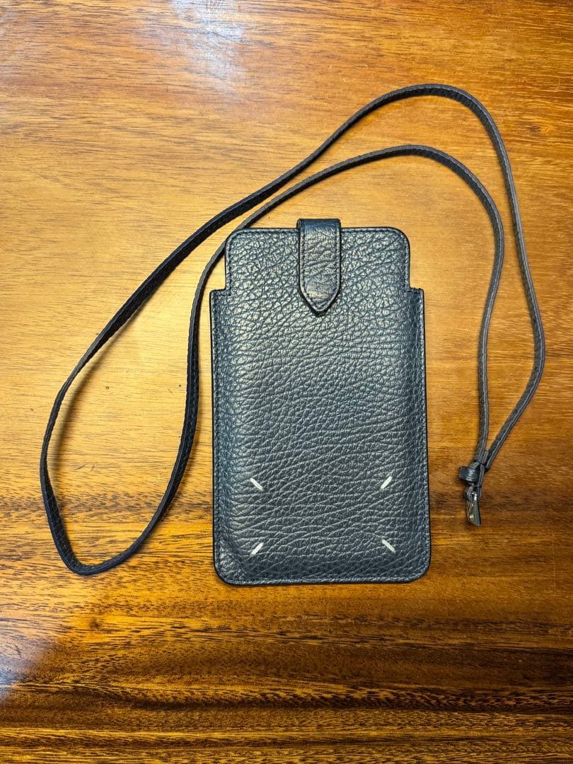 Maison Margiela レザー製 iphoneケース（紺・ネイビー）