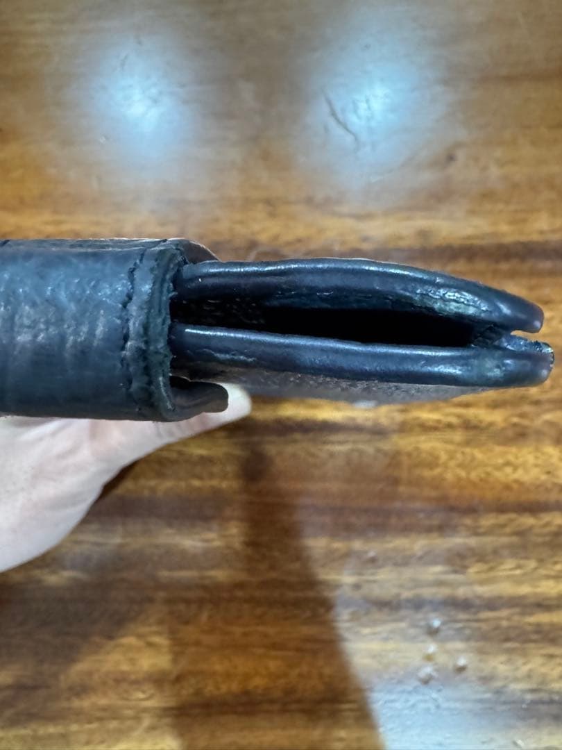 Maison Margiela レザー製 iphoneケース（紺・ネイビー）