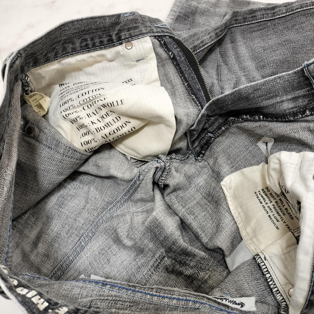 ネイバーフッド ビヨンドサベージミッドストレートデニム M ジーンズ ダメージ