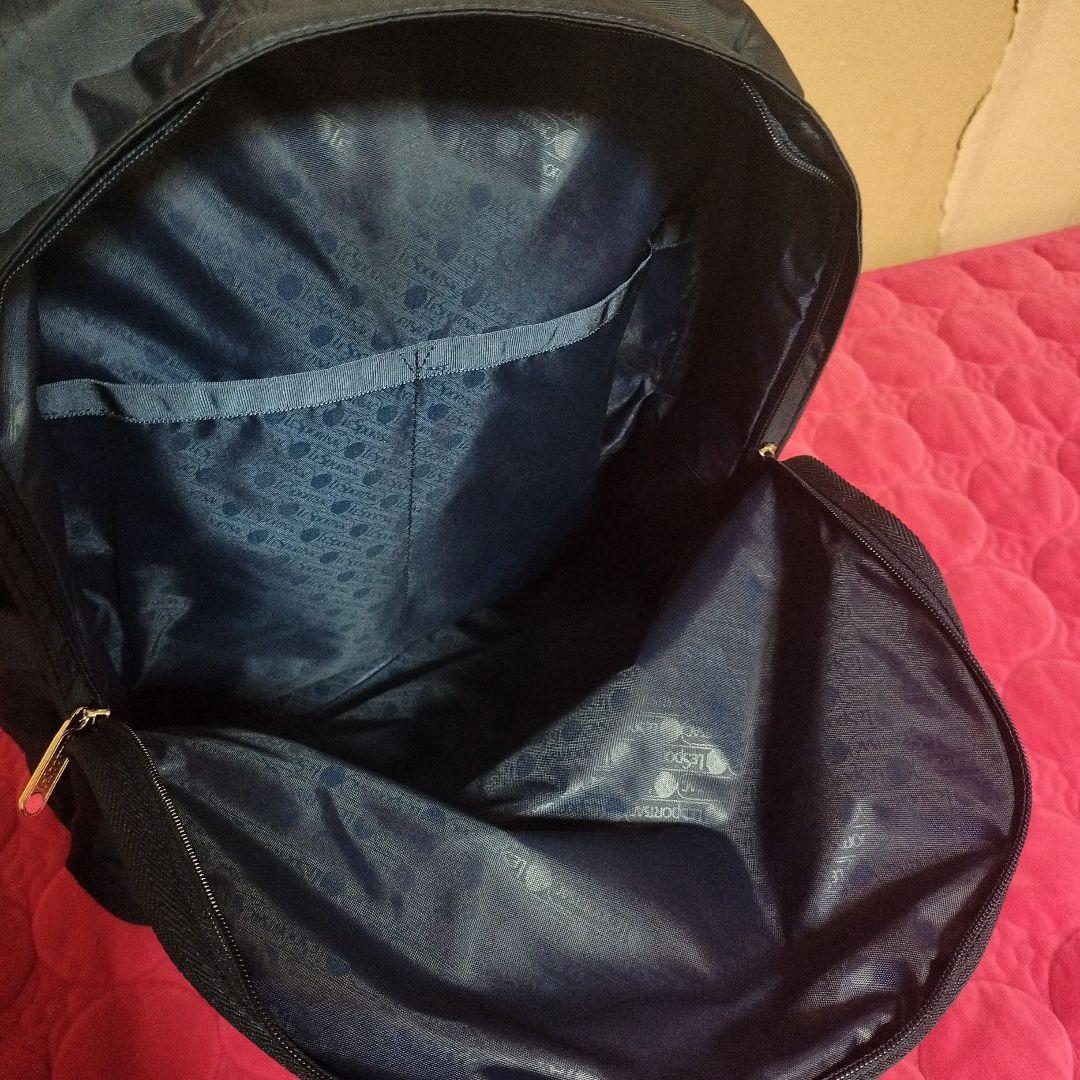 ネイビー ナイロンリュック　バックパック　レスポートサック　男女兼用