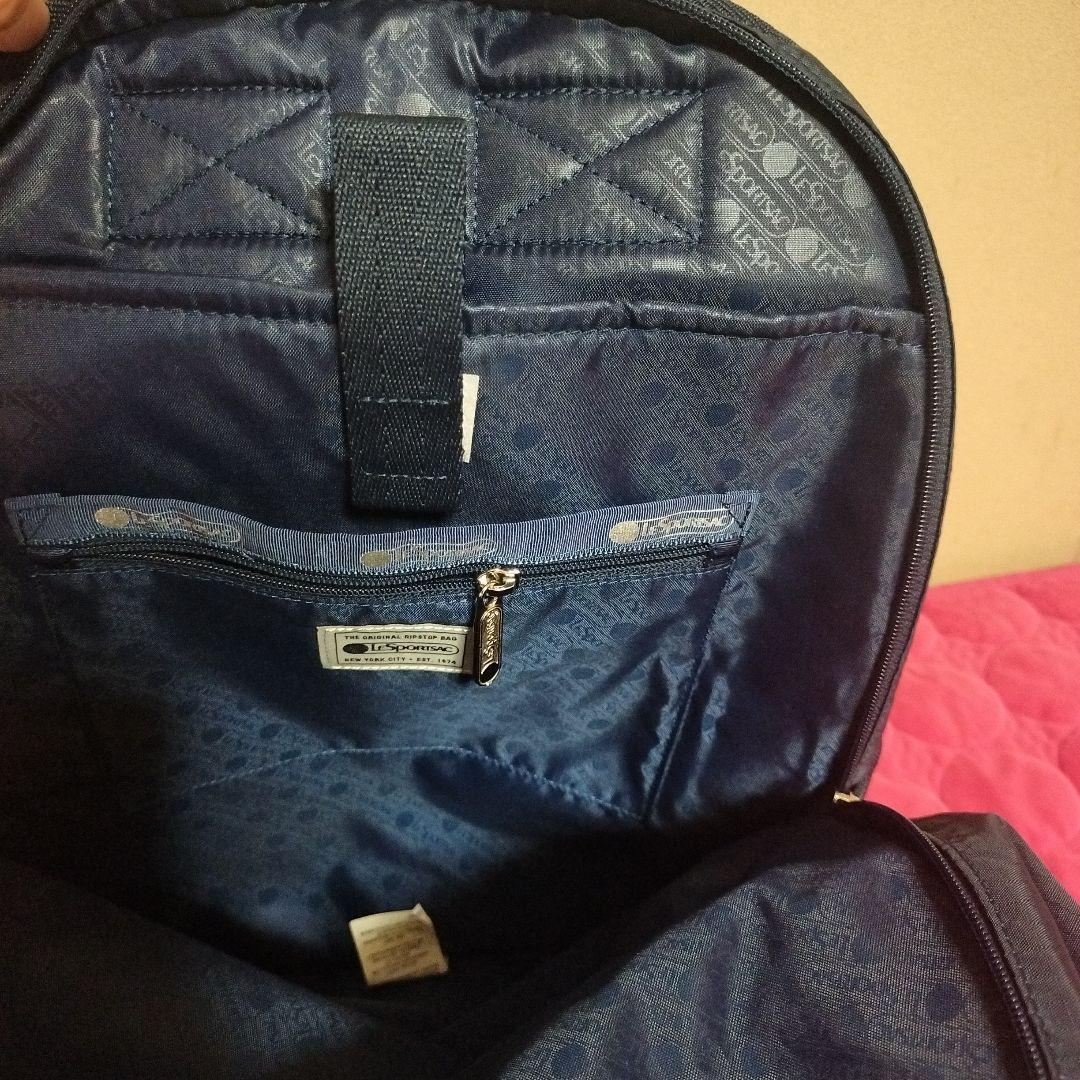 ネイビー ナイロンリュック　バックパック　レスポートサック　男女兼用