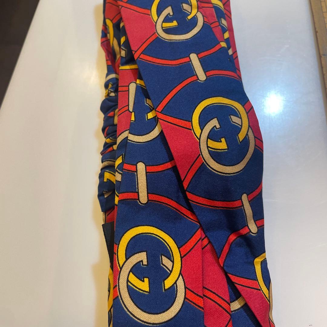 【GUCCI 】シルク ヘアバンド ロゴパターン！