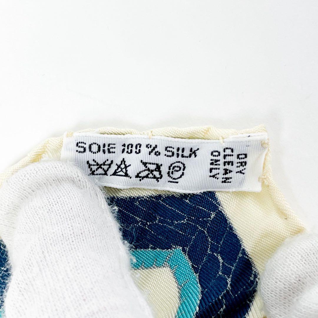 鑑定済・極美品・希少 エルメス スカーフ プリーツカレ90 モンサンミッシェル