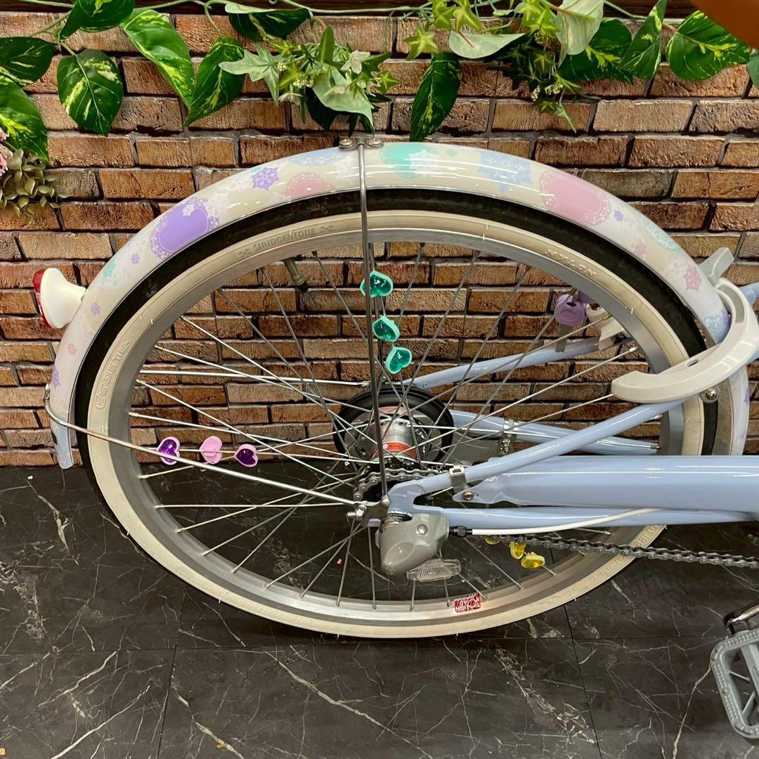 【78】子供用自転車 子供車 ブリヂストン Ricorina 水色 22インチ