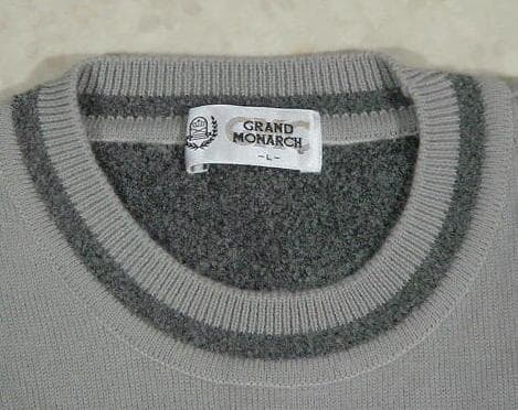 23852　ミズノ　GRAND MONARCH メンズ　ニット　グレー　Ｌ