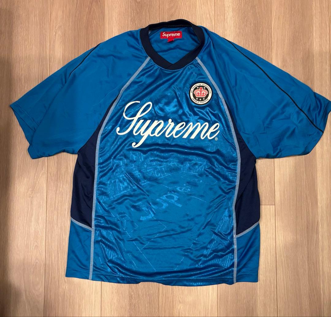 ウェア Supreme Jacquard Soccer Jersey Blue