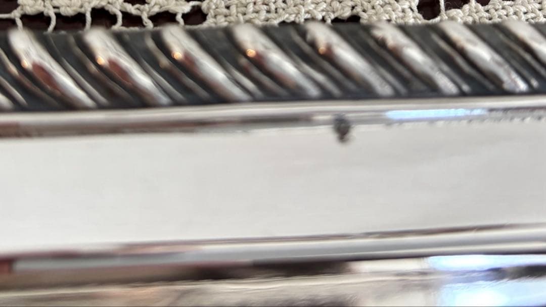 アンティーク／ヴィンテージ　サンドイッチトレー　シルバープレート