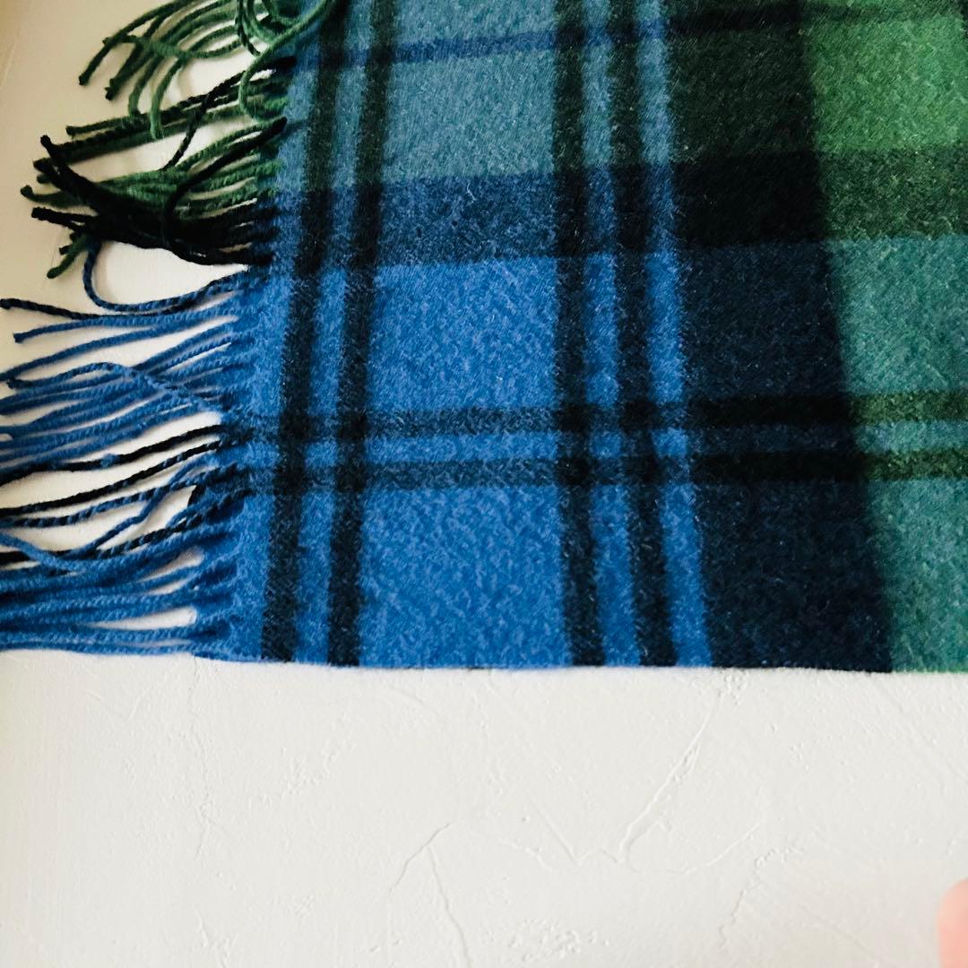 SLOBE IENAスローブイエナツイードミルウール大判ストールブルー