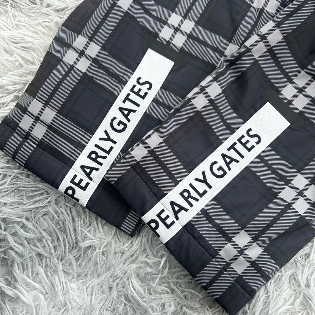 新品　パーリーゲイツ　パンツ　中綿　ストレッチ　防寒　チェック柄　グレー　5