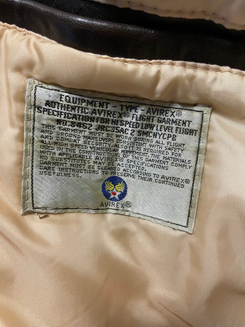 フライトジャケット　A-2 ＡＶＩＲＥＸ