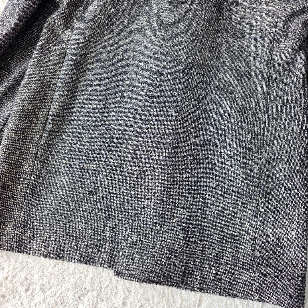 【美品/L/カシミヤブレンド】ニューヨーカー ダッフルコート ネップ ウール